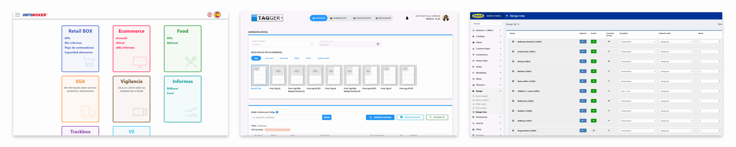Plataformas internas de Bitbox (IKEA Island)